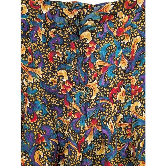 Vintage ANNE CRIMMINS FOR UMI COLLECTIONS  Silk Pleated Skirt - Picture 4 of 6